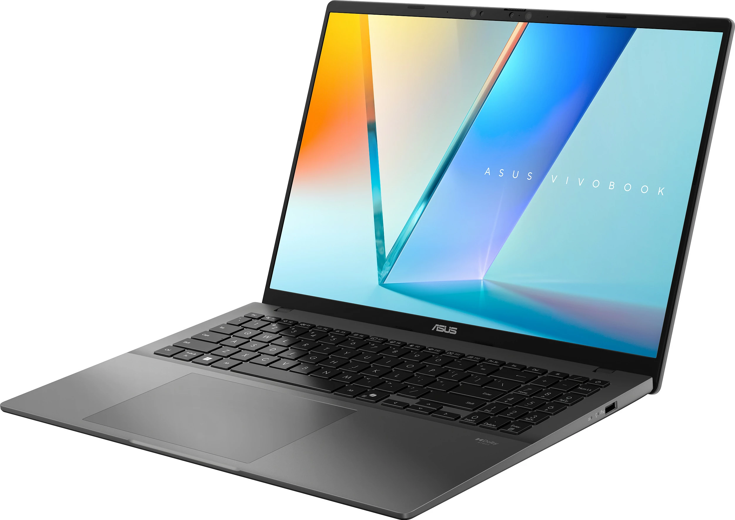 Laptop ASUS Vivobook S 16 S3607VA-RP142W, Core 7 240H, 16GB RAM Memorje, 1TB SSD, 16" WUXGA, Matte Gray