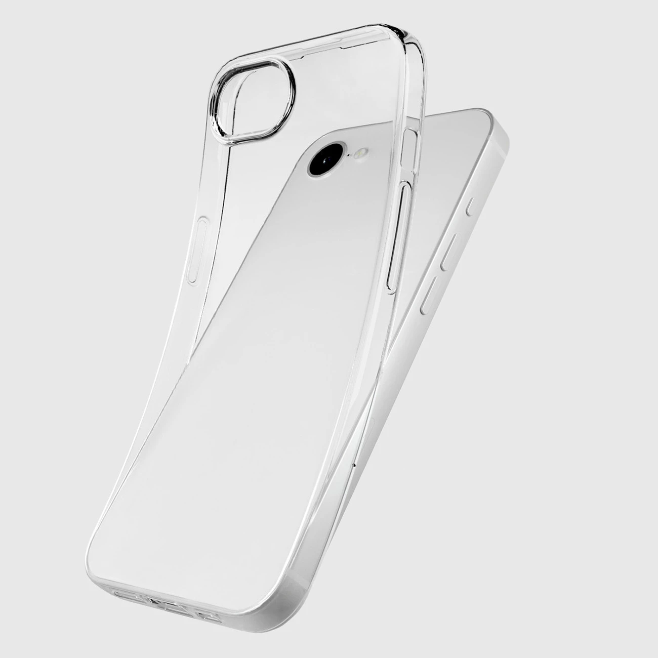 Mbështjellës SBS Skinny Cover për iPhone 16e / 17e, TPU, transparent