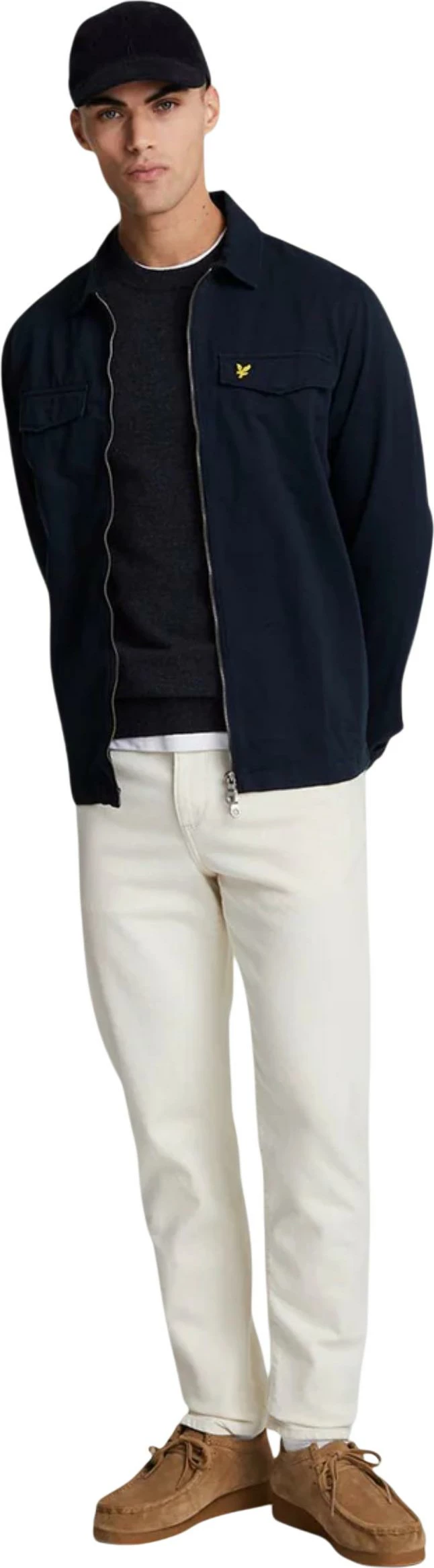 Xhemper për meshkuj Lyle & Scott KN2114VC, i zi [Madhësia: M]