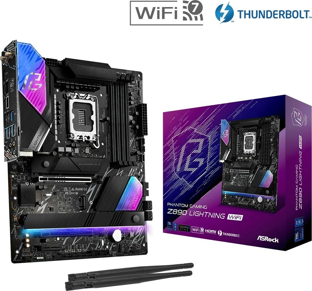 Pllakë amë ASRock Z890 Lightning WiFi, Socket 1700, ATX