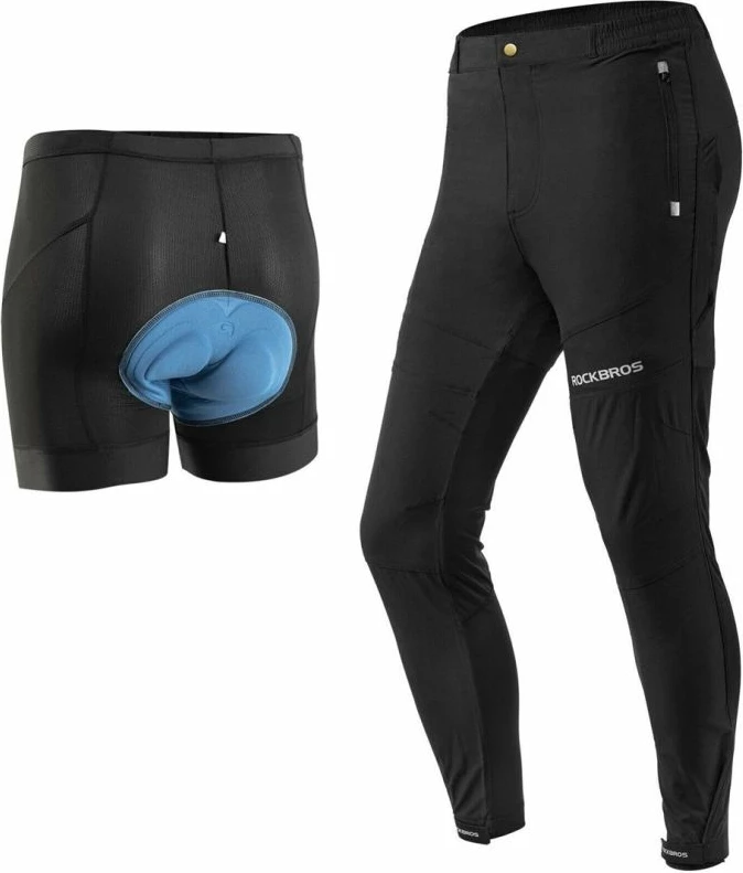Pantallona çiklizmi për meshkuj Rockbros, të zeza