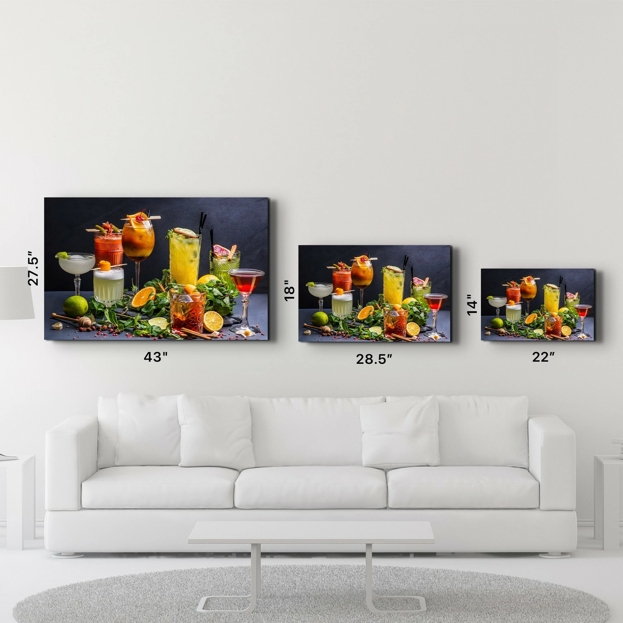 Pikturë dekorative prej xhami të temperuar, Wallity VFT-2051, 46x72cm