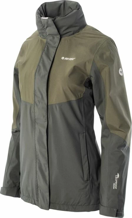 Jakne për femra Hi-Tec, ngjyrë kafe dhe jeshile