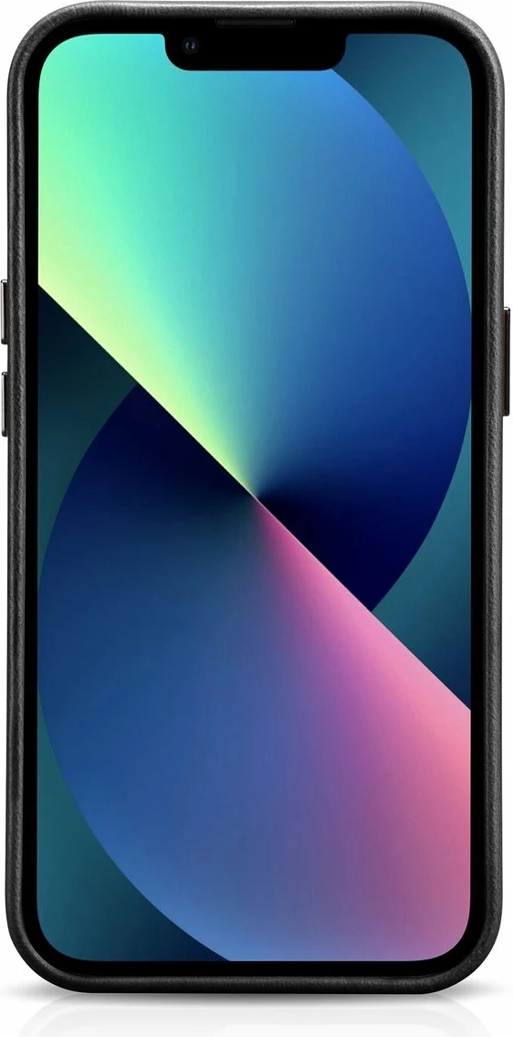 Mbështjellës iCarer Oil Wax Premium Leather për iPhone 14 Plus me MagSafe, i zi