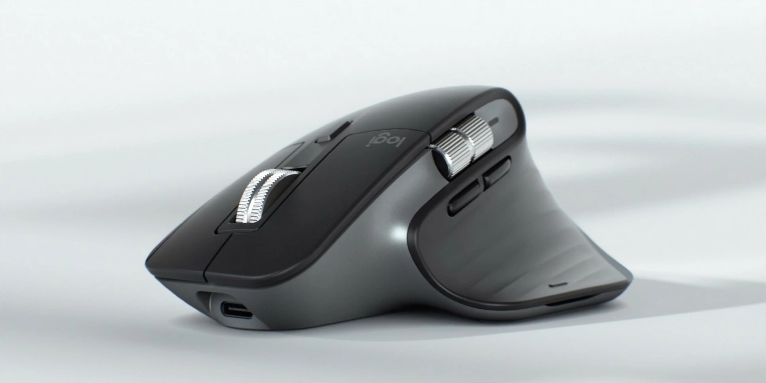 Maus Logitech MX Master 3S për Mac, Wireless, 8000 DPI, E zezë, Argjendtë