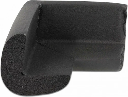 Mbrojtës këndi DeLOCK, vetëngjitës PVC 56 x 56 x 33 mm, i zi