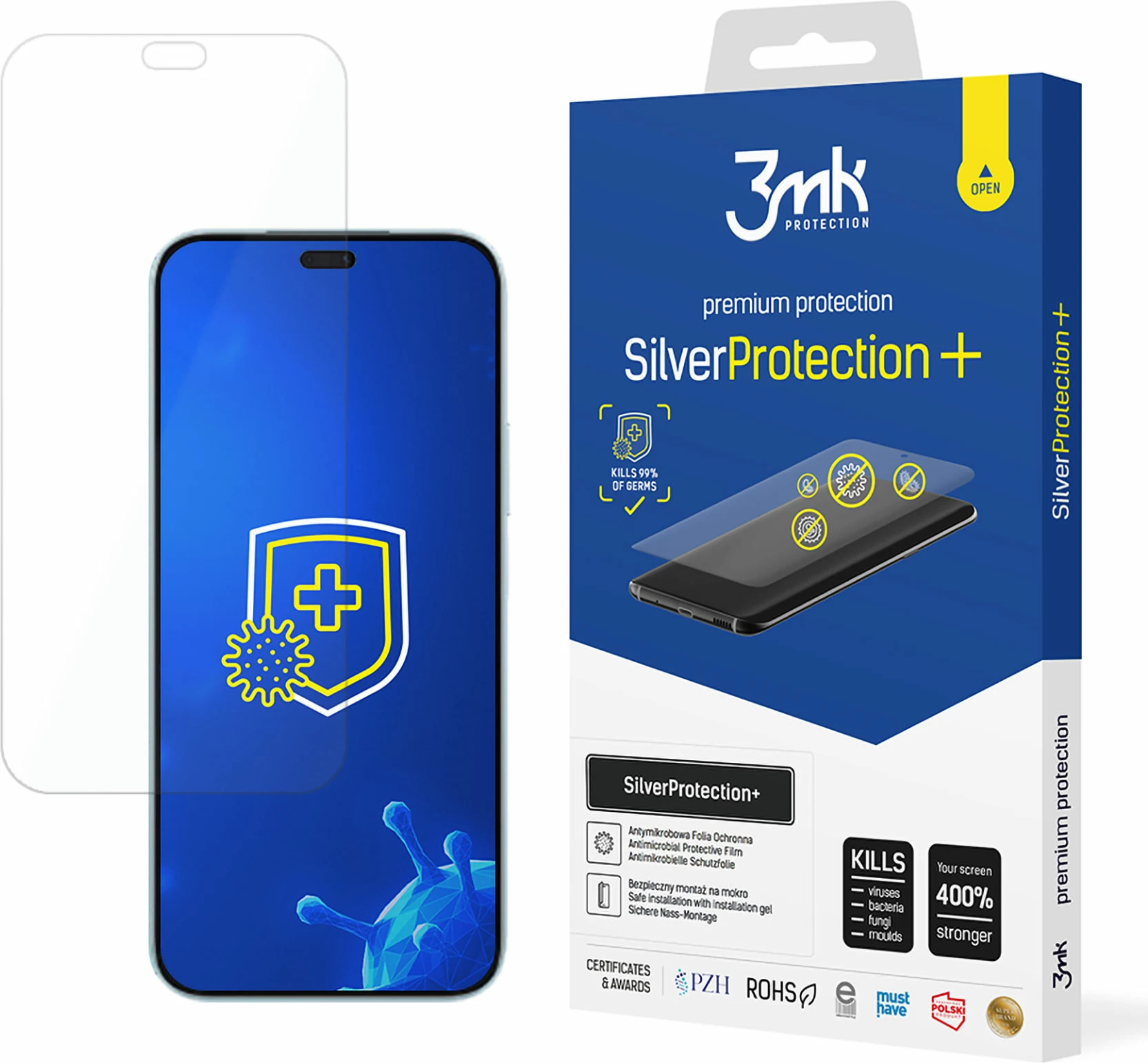 Film mbrojtës antibakterial 3mk SilverProtection+ për Honor 200 Lite/Honor 20