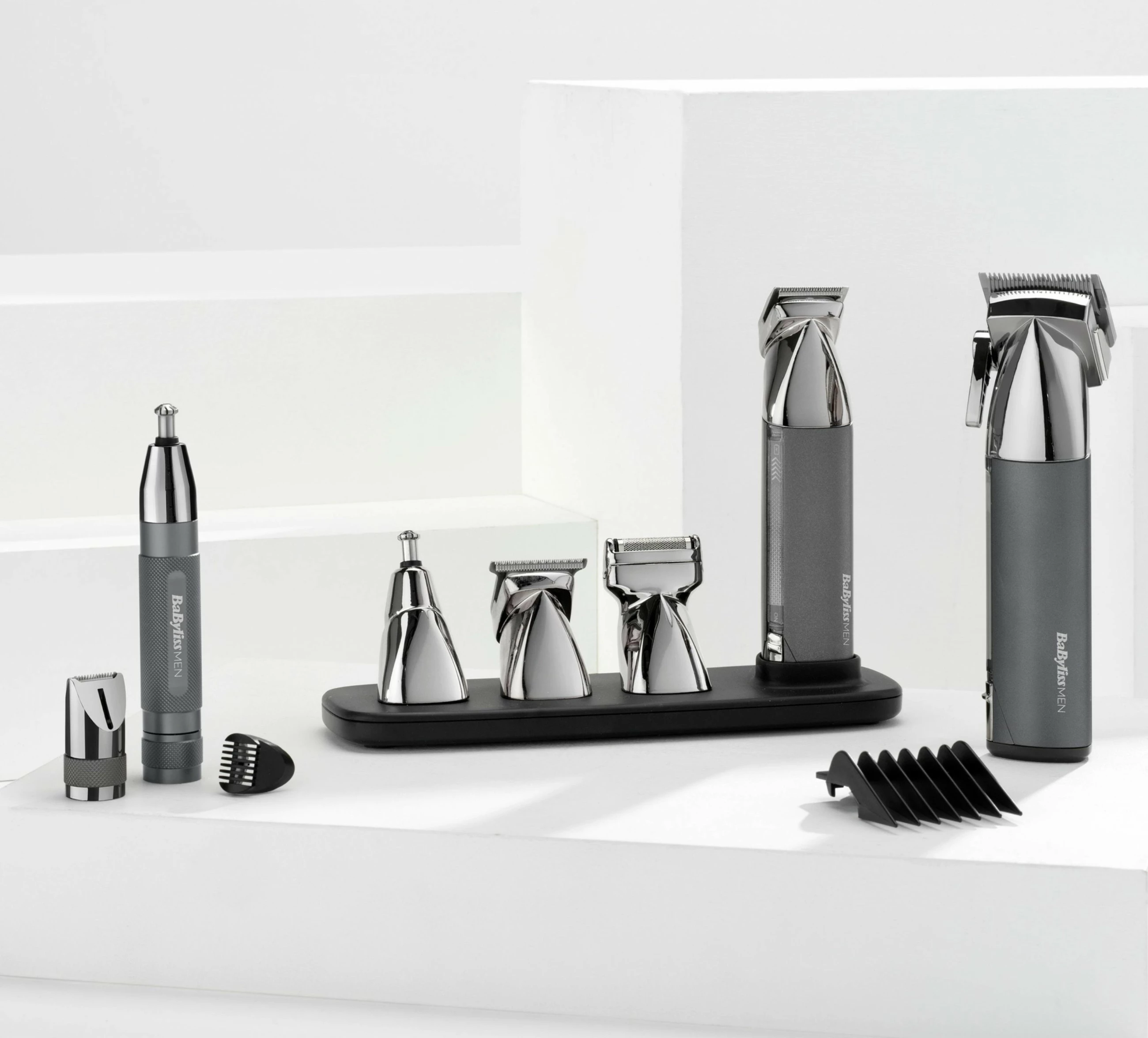 Makinë rroje BaByliss E116E, për veshë, vetulla, hundë, gri, argjend