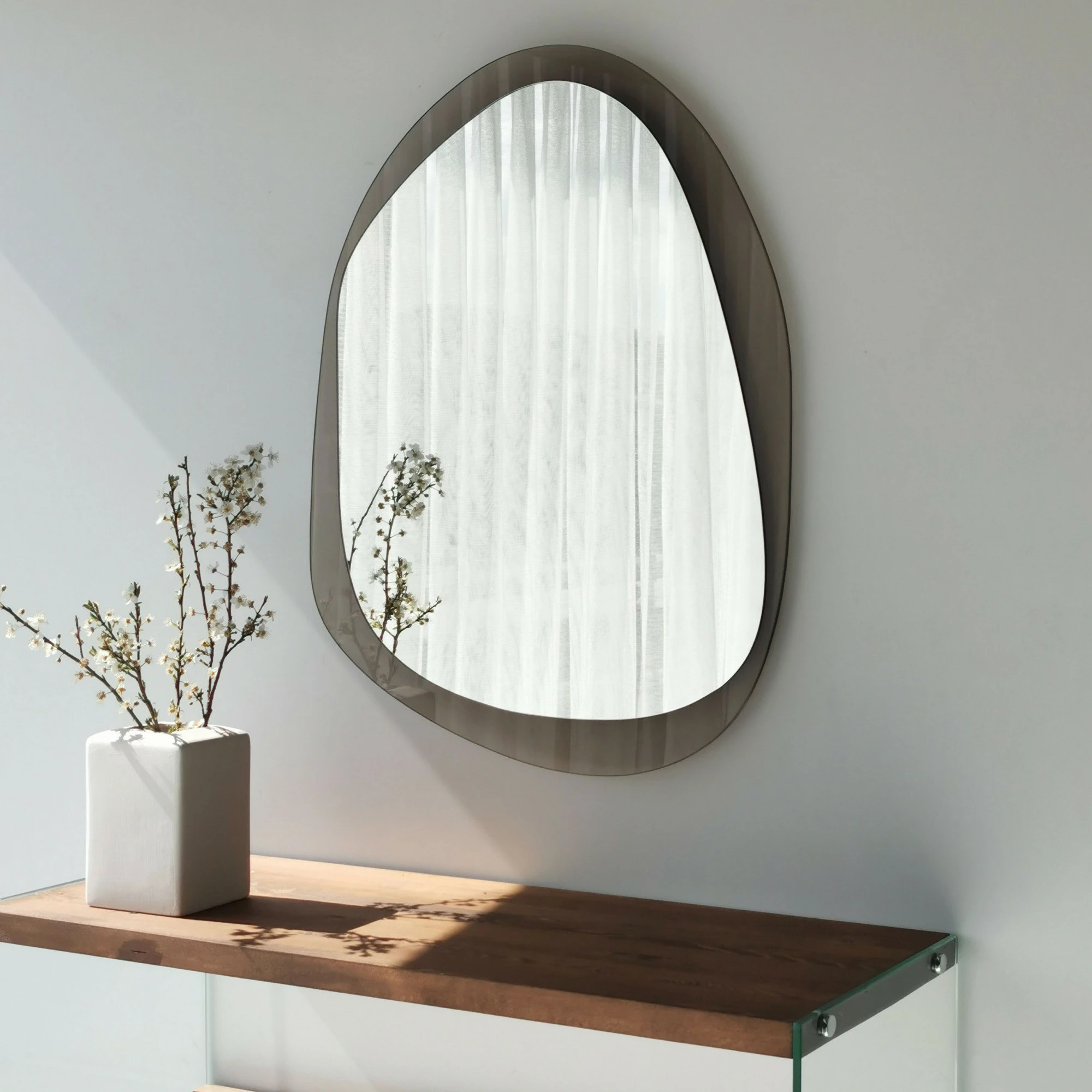 Pasqyrë Hanah Home, bronzi, Aqua A343