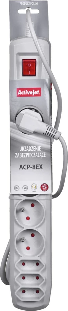 Kabllo vazhduese Activejet APN-8G/5M-GR, e bardhë