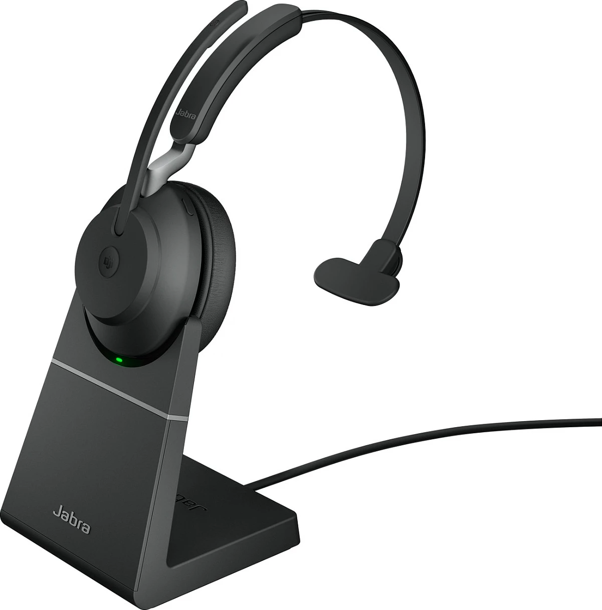 Kufje Jabra Evolve2 65 USB-A MS Chrg stand Mono, Wireless, Office/Call center, 20 - 20000 Hz, 99.2 g, Black