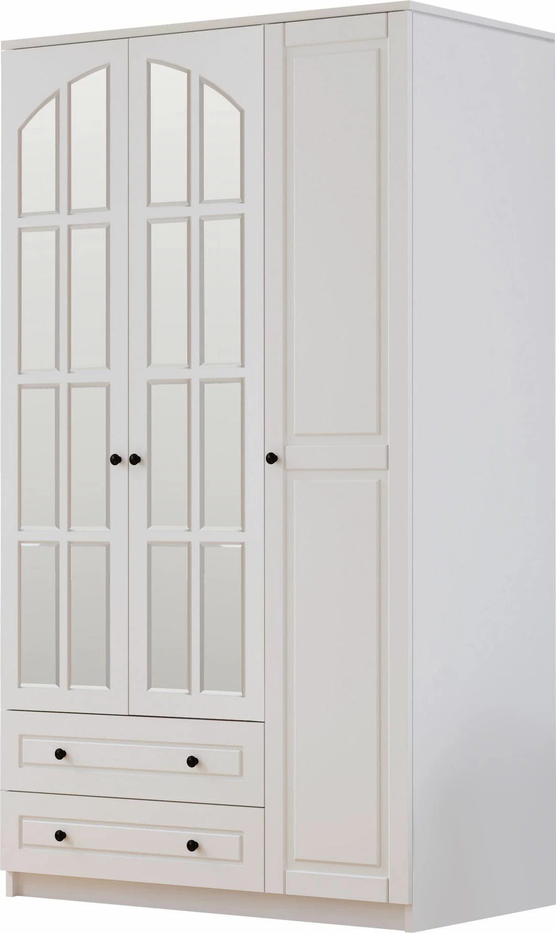 Dollap rrobash Skye Decor, ngjyrë e bardhë mat, RB-011