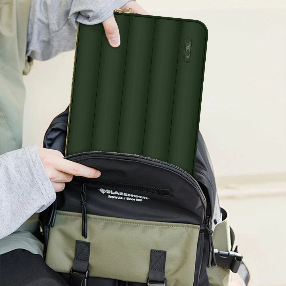 Qantë laptopi Tech-Protect Puffy 15-16", e gjelbërt