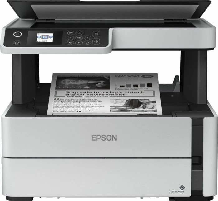 Printer multifunksional Epson EcoTank ET-M2170, A4, monokrom, Wi‑Fi/Ethernet, CISS, bardhë/zi