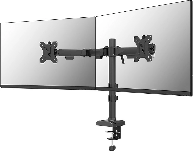 Krah monitori Neomounts NERO DS60-600BL2, për 2 monitorë 10-32", VESA 75x75/100x100, i zi