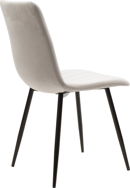 Tavolinë me karrige Natali-Noor, set 3 copë, MDF i zi, këmbë natyrale, 120x80x76cm