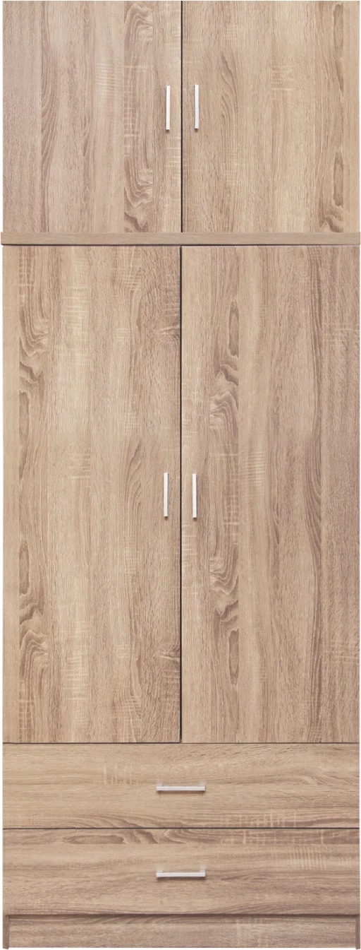 Dollap 2 dyer me papafingo dhe 2 sirtarë Sonama 80x42x241