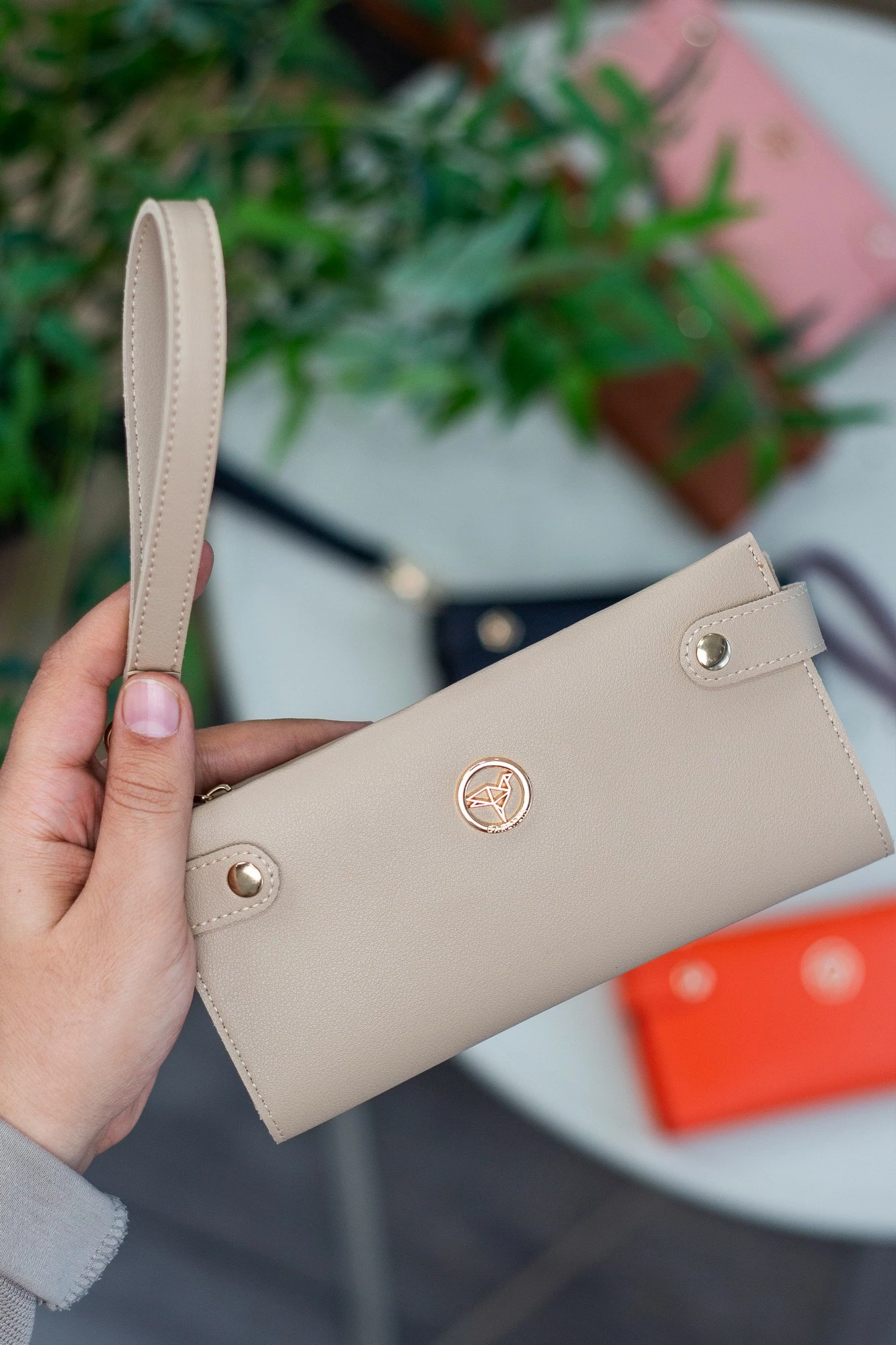 Portofol për gra Zoozie Bags, bezhë, Tiran