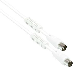Kabëll antene TV GoodConnections, koaksial mashkull-femër, 5m, 75 Ohm, Class A, i bardhë