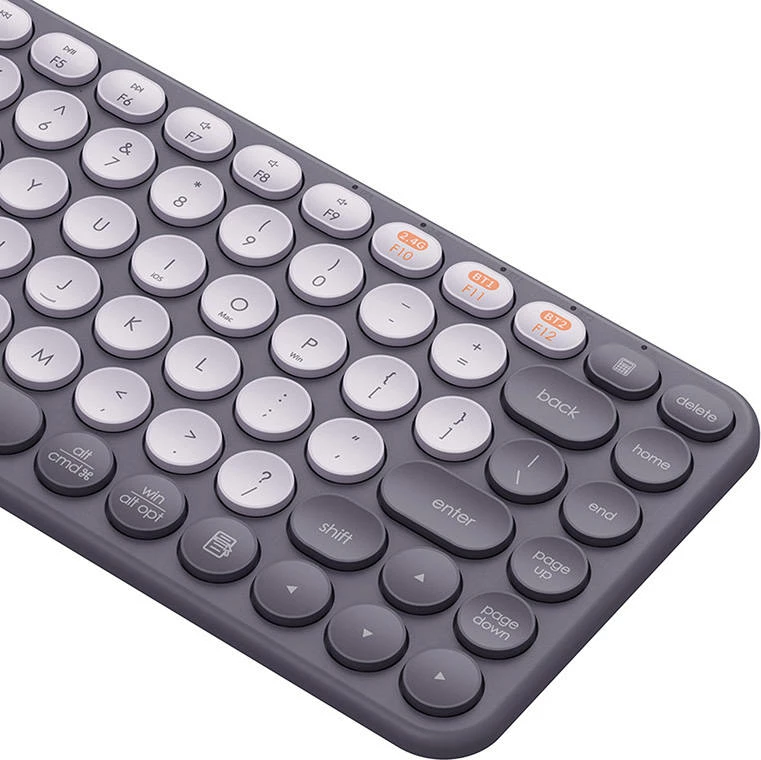 Tastierë wireless Baseus K01A, tri-modesh, gri e zbehtë (Frosted Gray)