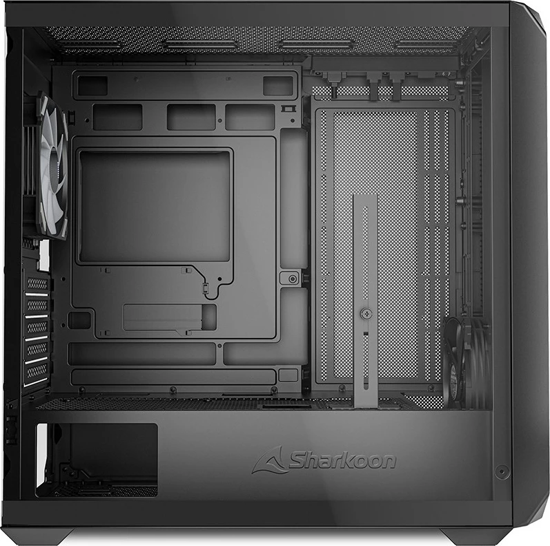 Kasë Sharkoon MK2 RGB Micro-ATX, xham i temperuar, e zezë