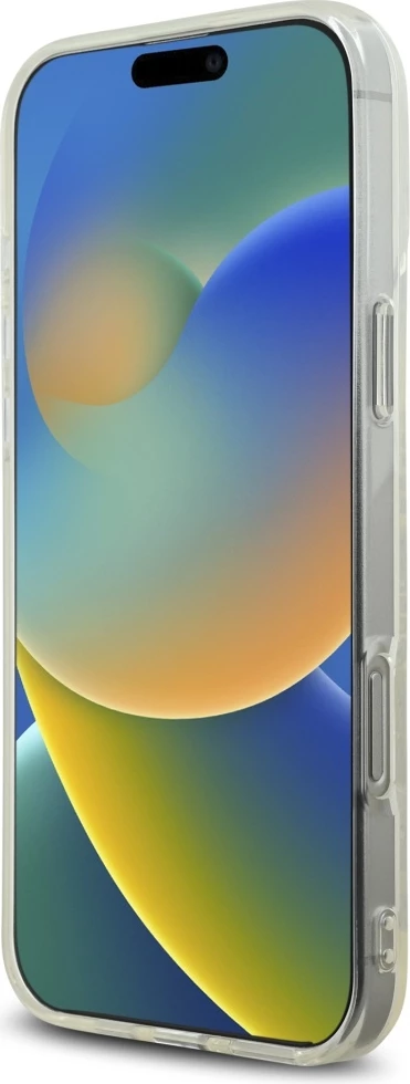 Mbështjellës Karl Lagerfeld IML Rhinestones Logo për iPhone 16 Pro, Transparent