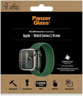Mbështjellës PanzerGlass për Apple Watch 7/8, 41 mm, transparent