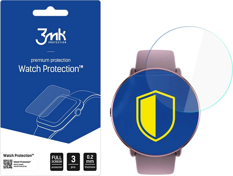 Film mbrojtës për smartwatch 3mk Protection Watch Protection ARC+ për Polar Ignite 3, set 3 copë