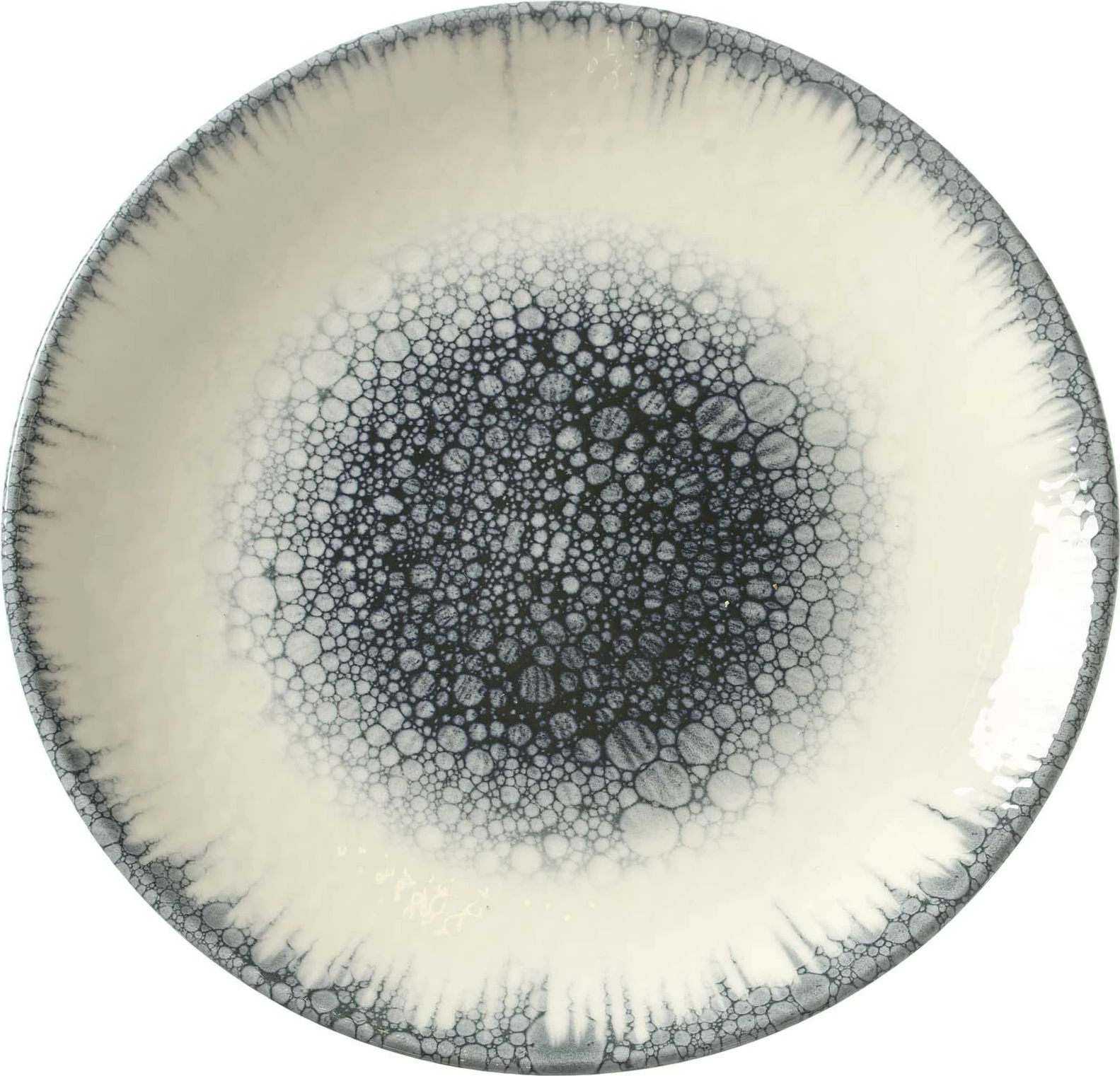 Pjatë e sheshtë, Fine Dine Infinity, Ø270 mm, porcelan, set 6 copë, gri