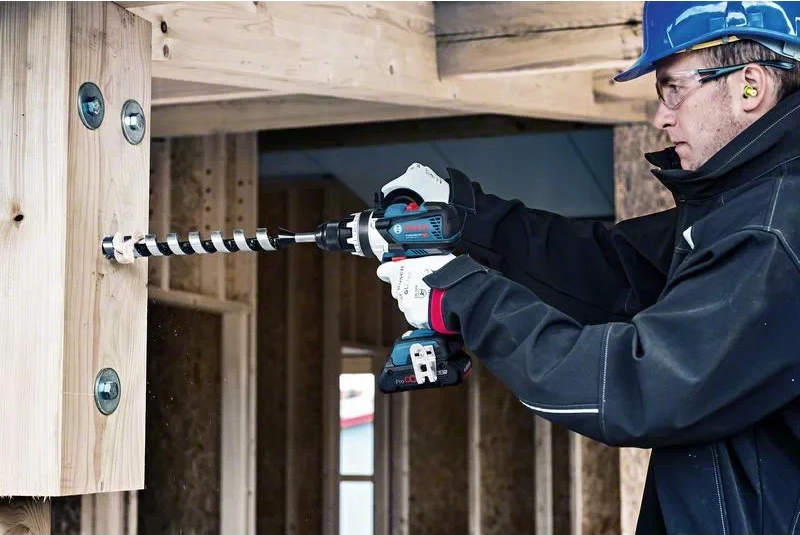 Trapano Bosch GSB 18V-110 C, 18V, 110Nm, me bateri, blu