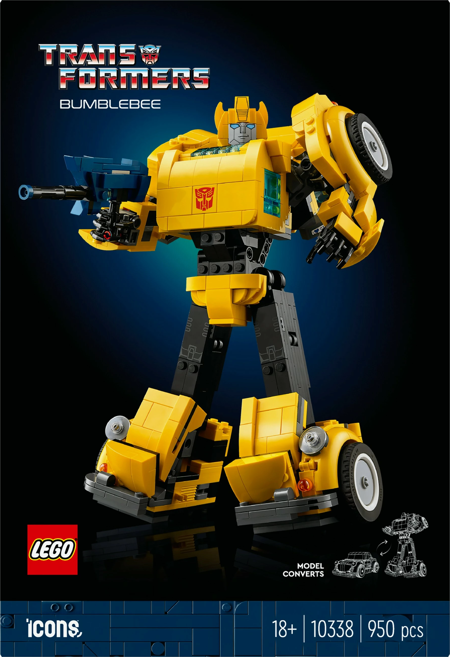 Set ndërtimi LEGO Bumblebee, 950 pjesë, shumëngjyrësh