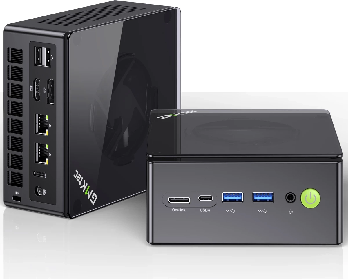 Mini kompjuter GMKtec K8 Plus Ryzen 7 8845HS 32GB RAM 1TB SSD Windows 11 Pro, i zi