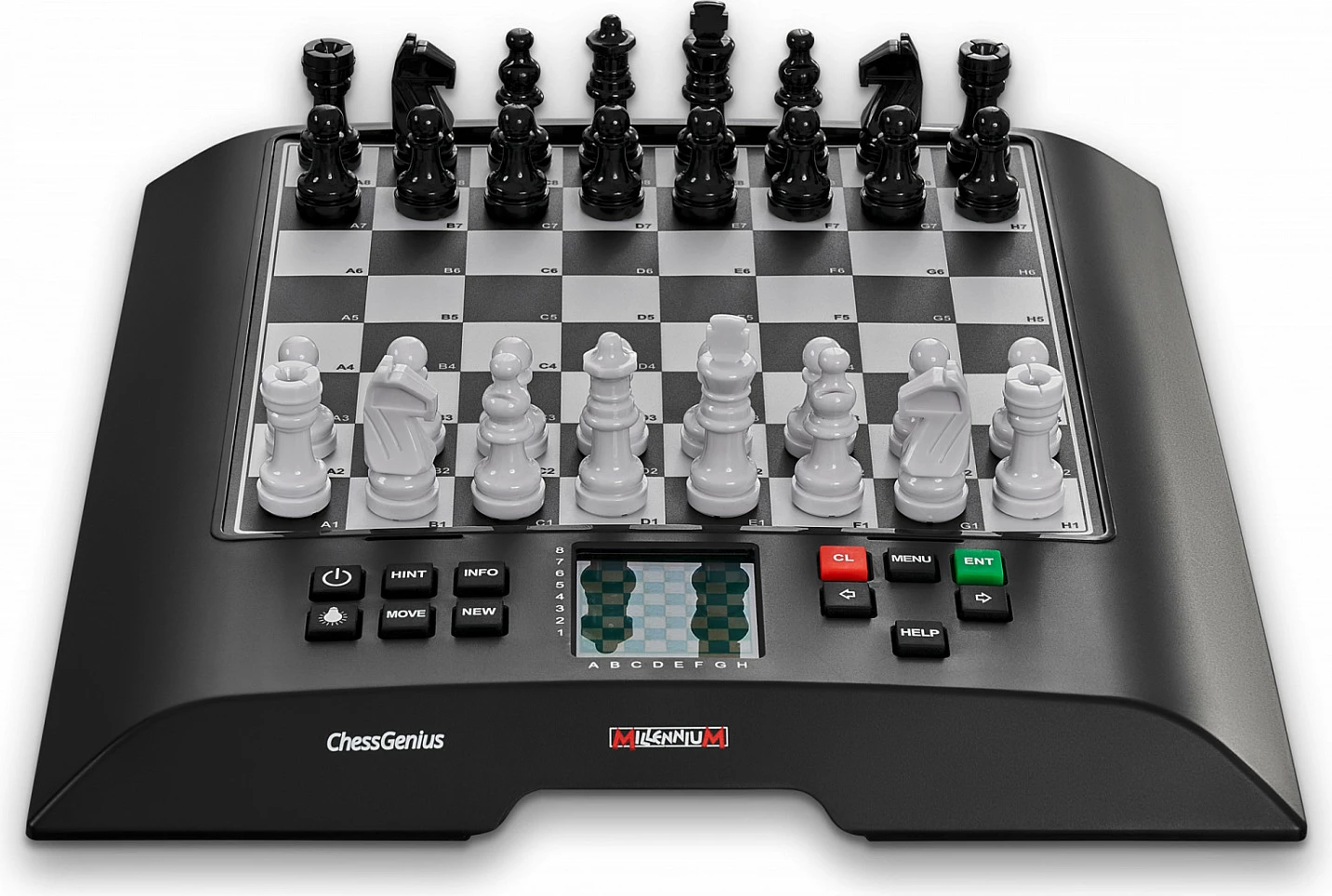 Set shahu elektronik Millennium ChessGenius, tabelë 20x20cm, magnetik, LCD, bardh/zi