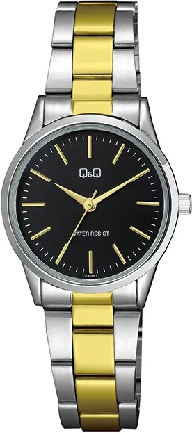 Orë dore Q&Q C11A-006PY, e argjendtë/zezë