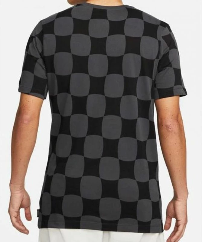 Maicë për meshkuj Nike, me teknologji Dri-FIT, gri dhe e bardhë