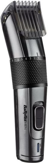 Makinë qethëse BaByliss Men E978E, teh Carbon Titanium, me kabëll/pa kabëll, 26 gjatësi 0.5-25mm, 60 min, e zezë, me krehër mjekre + mini-trimmer