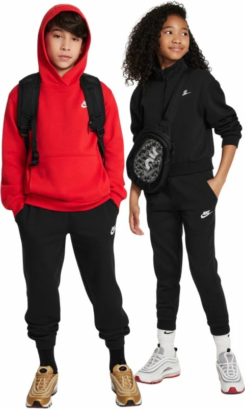 Pantallona sportive Nike Club Fleece për fëmijë, të zeza [Madhësia: M]