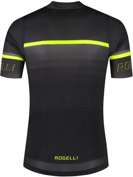 Maicë sportive për meshkuj Rogelli, e zezë-fluo