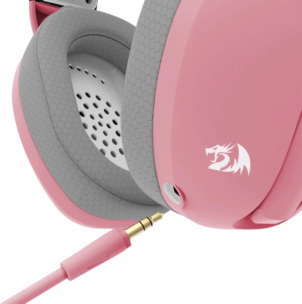 Kufje gaming wireless Redragon Ire Pro H848B 7.1 Surround, 2.4GHz/BT/3.5mm, rozë