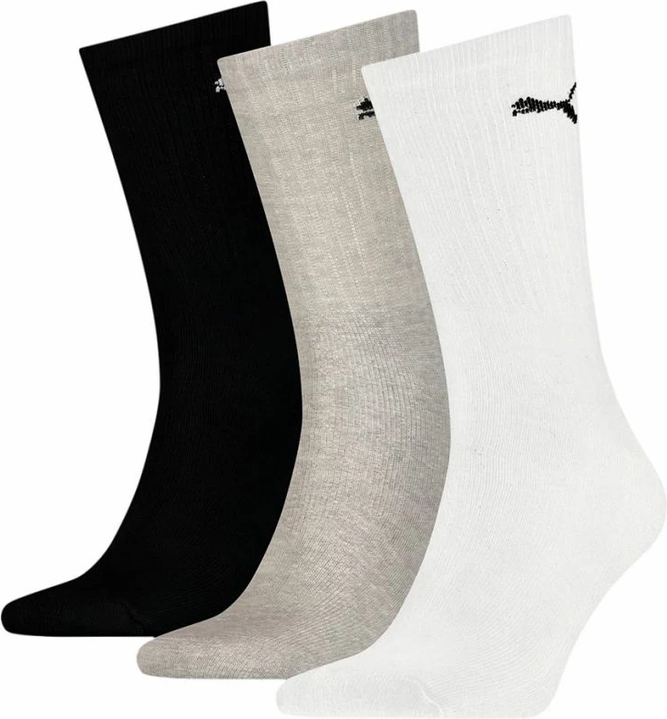 Çorape të gjata Puma unisex, të bardha, të zeza, të hirtë [Madhësia: 43 - 46]