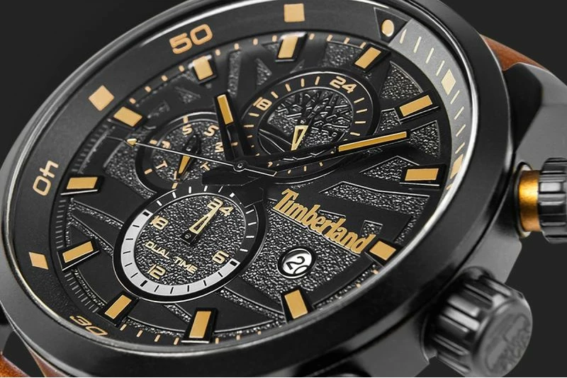 Orë dore meshkuj Timberland Henniker II TBL.14816JLB/02, kafe, set me çantë