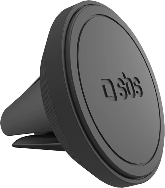 Mbajtës magnetik për celular SBS TESUPMAGMCLIP, për ventilator të makinës, i zi