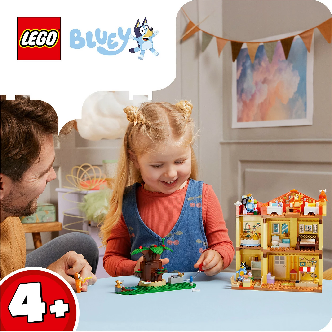 Set ndërtimi LEGO Bluey 11203 Bluey’s Family House, 382 copë, 4+, multikolor