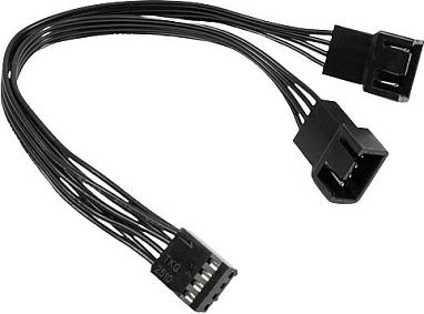Kabllo PWM Inter-Tech AC PWM-Y-2, ndarës 1-në-2, 15 cm, e zezë