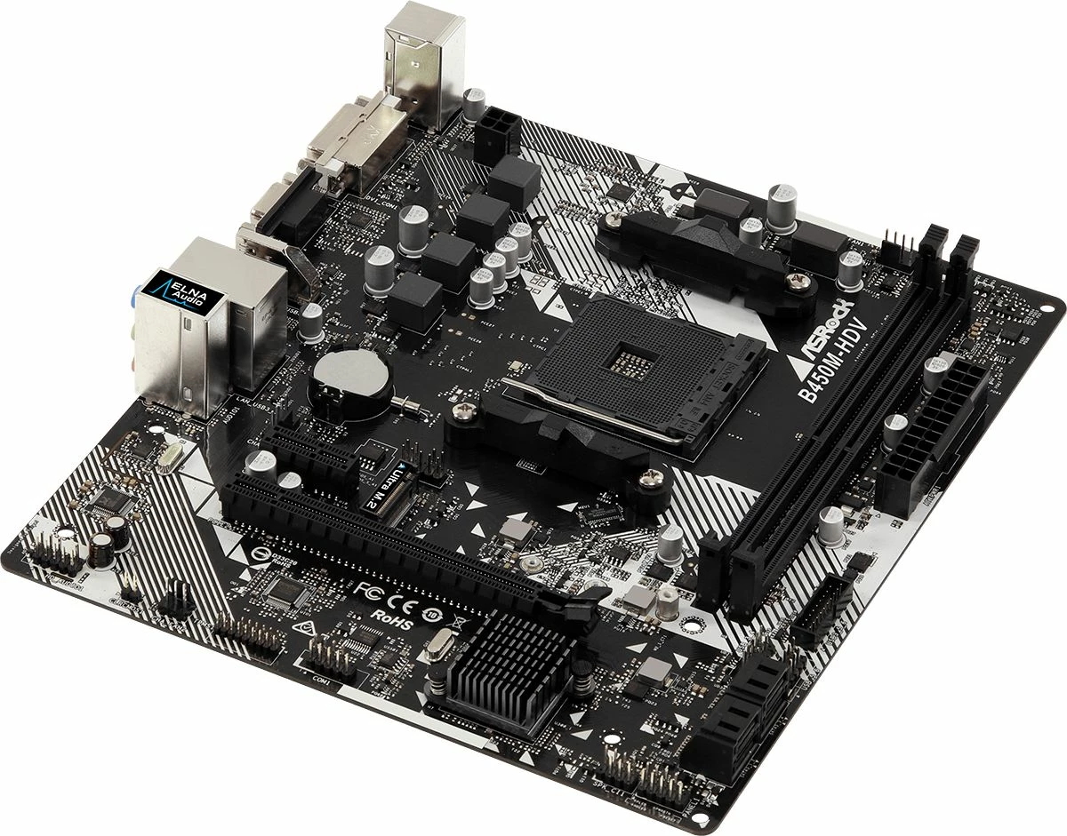 Pllakë amë ASRock B450M-HDV R4.0, AMD B450, AM4, 2xDDR4 deri 64GB, Micro-ATX