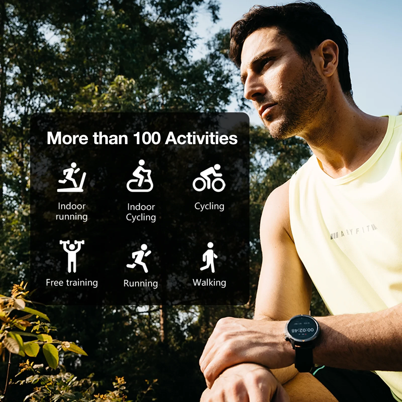 Smartwatch AGM Legion MPN 23882, 1.43\" AMOLED, GPS, 5ATM, IP67, MIL-STD-810H, e zezë