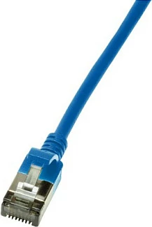 Kabllo rrjeti LogiLink Patch Cat.6A SlimLine TPE 5m, blu