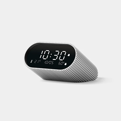 Orë portative me alarm Lexon Minut LR155RA3, LCD, USB-C, alumin