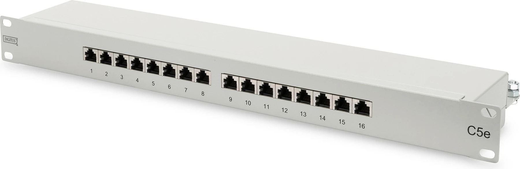 Patchpanel Digitus 16 portë CAT5e i mbrojtun