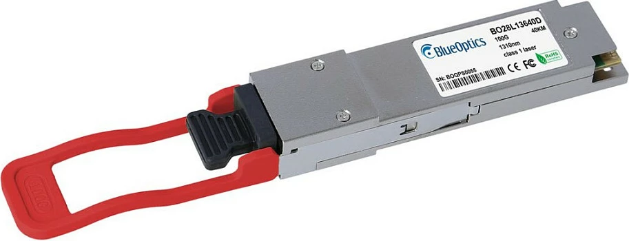 Modul transceiver BlueOptics QSFP28-100G-ER4-JU, 100GBASE-ER4, 1310nm, 40km, LC, SMF